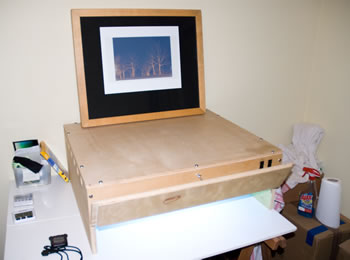 platinum-palladium printing-dry workspace